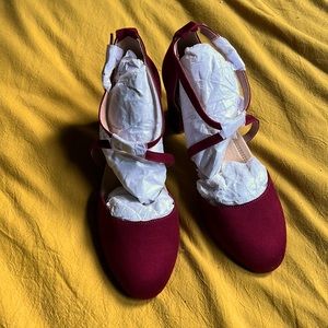 Journee Collection Foster, Size 7.5, Wine Red